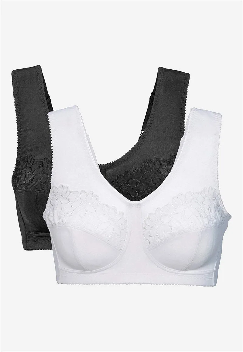 Soft BH med broderi Lily 2-pack