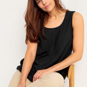 Tanktop med dekorativ fold Vicktoria