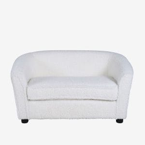 Venture Home – Måna Kids Sofa – Black / White Teddy – Hvid – B⌀rnesofaer & lænestole – – Homeroom