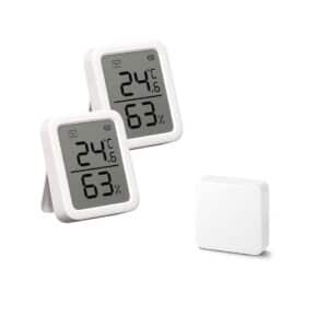 2 stk. Switchbot Meter Plus inkl. Switchbot Hub – Termometer – Smart Home