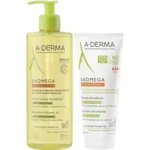 A-DERMA Exomega Control Shower Oil & Balm Set