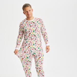 Årets julepyjamas: Hvid Pyjamas – herre / mænd.