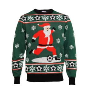 Årets julesweater: SANTA CRISTIANO – Voksen. Ugly Christmas Sweater lavet i Danmark
