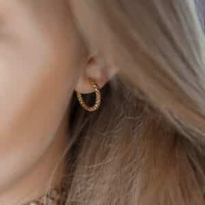 Amelia – guld hoops