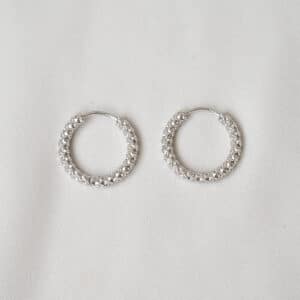 Amelia – sølv hoops