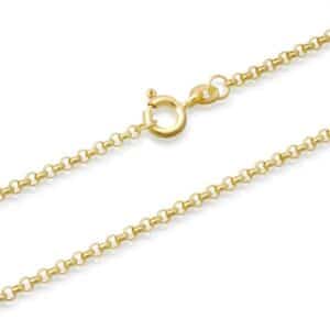 Ankerhalskæde i 8 kt. Guld – 1,1 mm og 45 cm
