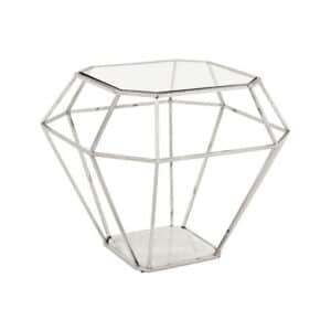 Asscher Side Table Nickel OUTLET