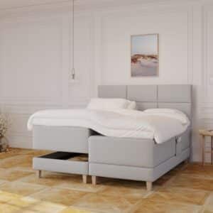 Aura Fjord | 180×200 | Lys grå