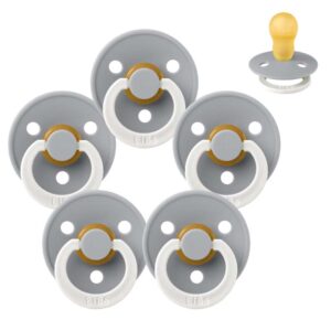 BIBS Rund Colour Sut – Sampak – 5 stk. – Str. 3 – GLOW – Cloud