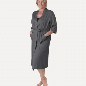 Bambus kimono | Lang damemodel | Dark grey | L