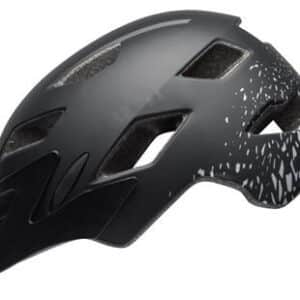 Bell Sidetrack Cykelhjelm JUNIOR, mat sort/sølv – Onesize (50-57 cm)