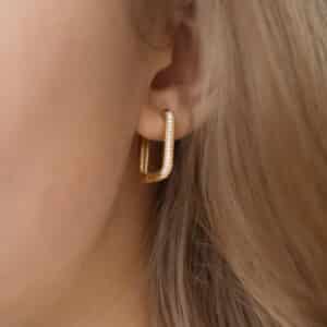 Chloe – Guld øreringe