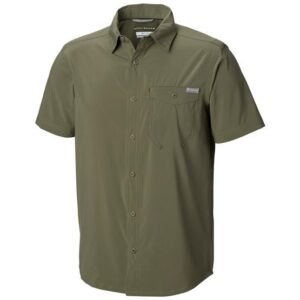 Columbia Triple Canyon Solid S/S Shirt Mens, Cypress