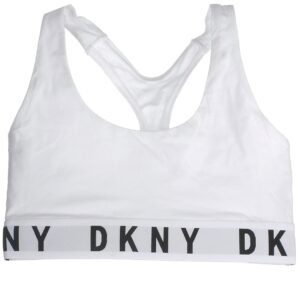 DKNY bralette, Boyfriend racerback, white – 182 – M+ – 38