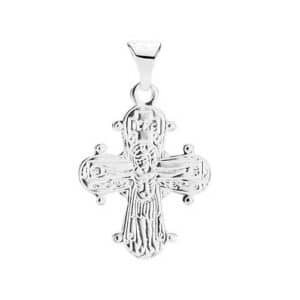 Dagmarkors i Sølv 16 x 13 mm – glat bagside