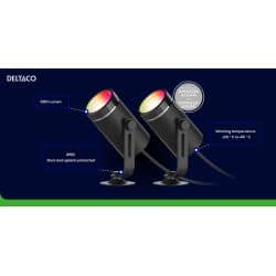 Deltaco Sh-glkex01, Smart Rgb Havelys Med Varmt Hvidt Lys, Sort – Lampe