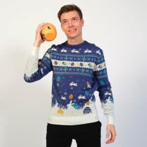 Den Cute Påskesweater Blå – herre / mænd