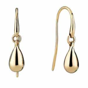Dråbeformet Guld Ørehænger 8 kt. – 11 mm