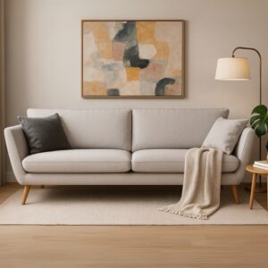 Egelykke 2 personers sofa | Lysegrå stof
