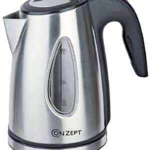 Elkedel børstet stål 1L