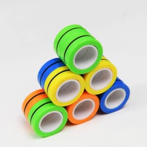 Fidget ringe – Flere farver – 3 stk pr pakke – Rød