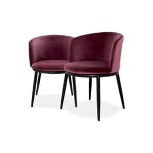 Filmore Dining Chairs Cameron Purple Set of 2