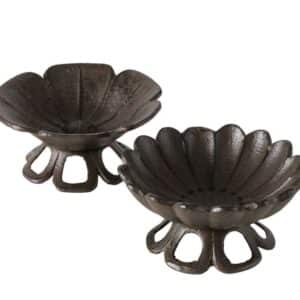 Fuglebad støbejern på fod | 2 forskellige i sættet