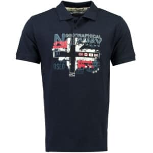 Geographical Norway herre polo Ketchup – Navy