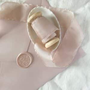 Habotai Silkebånd | Blush