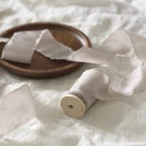 Habotai Silkebånd | Mist