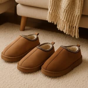 Hjemmesko – bløde, varme & luksuriøse (Brun & Beige) – Brun / 38/39