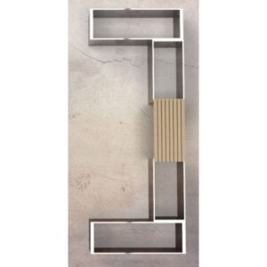 Højbedesæt | 4 galvaniserede højbede med bænk