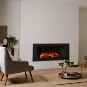 Holbury 1200 Grå Marmor – Front-åben Indbygget Elektrisk Pejs