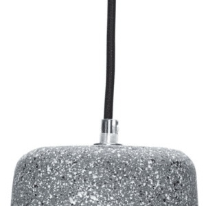 Hübsch Coneton pendellampe i cement Ø14 x H14 cm grå/hvid – kompakt industrielt design