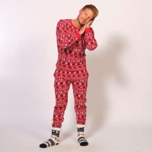 Julepyjamas Rød – herre / mænd.