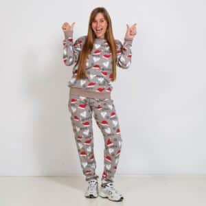 Julesweatsuit – Grå.