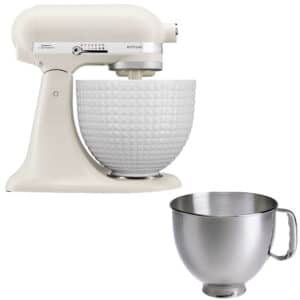 Kitchenaid Artisan KSM156CXEPL Røremaskine 4,7 liter, white on white + Rustfri skål