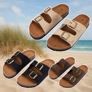 Klassiske remsandaler – sorte, brune eller beige – Brun / 41