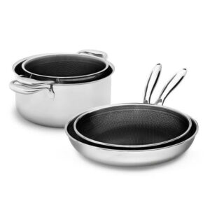 Køkkensæt i 4-dele | hybrid non-stick onyx cookware køkkensæt | onyxcoockware