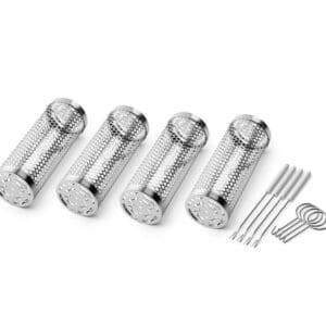 Lille grillkurv cylinder – 4 stk