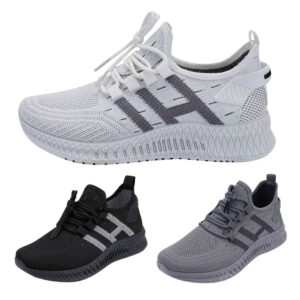 Løbesko/Sneakers til mænd, åndbare og stødabsorberende – Gråt / 43