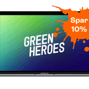 MacBook Air 13″ 2020 (A2337) | M1 | 8GB | 256GB | Silver | Meget god