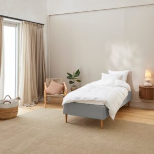 Majestæt – Komfort | Boxmadras (Lysegrå) 90×200 cm.