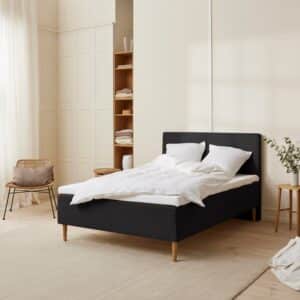 Majestæt – Trykaflastende | Boxmadras (Sort) 120×200 cm.