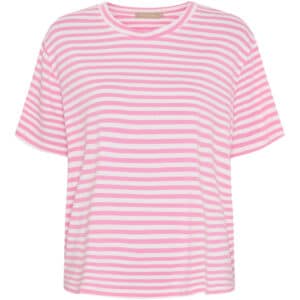 Marta du Chateau dame T-Shirt MdcEnrica 258036 – Bubblegum Stripe