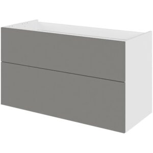 Multi-Living Bad vaskeskab i Cibo Grigio H: 57,6 cm D: 44,5 cm – Fuldudtræk/softluk – Bredde: 100 cm