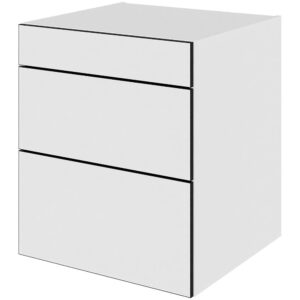 Multi-Living Køkken skuffeskab i White/Black line H: 70,4 cm D: 60,0 cm – 3 skuffer fuldtudtræk/softluk – Bredde: 60 cm