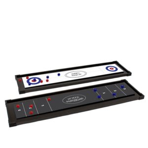 My Hood Shuffleboard – Shuffleboard i god kvalitet med Curling-spil på bagsiden – HURTIG LEVERING!