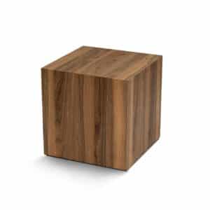 NORDVÄRK Walnut sidebord, kvadratisk – valnød melamin (45×45)