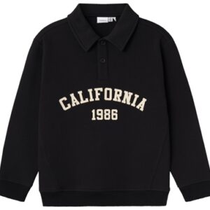 Name It Black California Polo Sweatshirt – Str. 11-12y 146/152cm